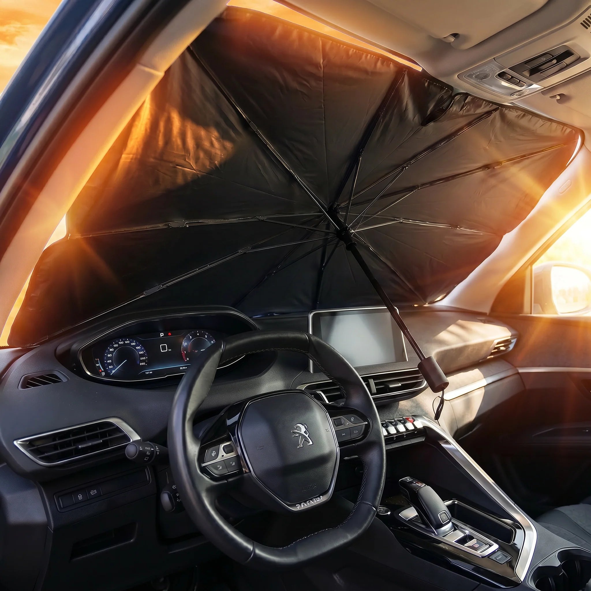 SonnenSchild PRO – Faltbarer Auto-Sonnenschutz, UV- & Hitzeschutz